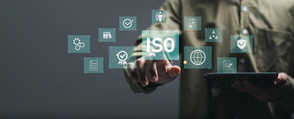 Logos consolidados de las certificaciones ISO vigentes de Factor IT